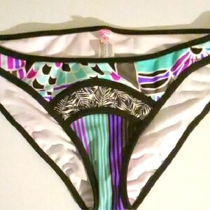 Raisins Black and Purple Bikini Swimwear